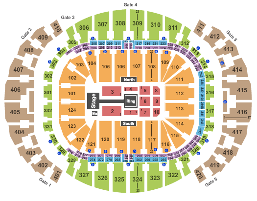 Kaseya Center WWE Seating Chart